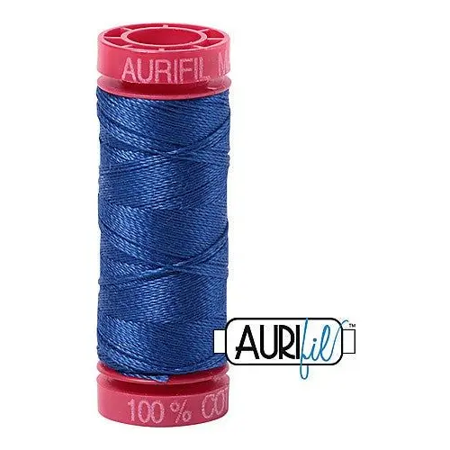 Aurifil Mako 12wt Cotton 50 m 54 yd. spool - 2735 Medium Blue