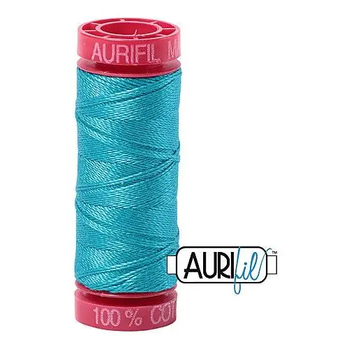 Aurifil Mako 12wt Cotton 50 m 54 yd. spool - 2810 Turquoise