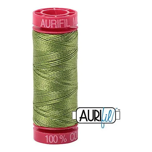 Aurifil Mako 12wt Cotton 50 m 54 yd. spool - 2888 Fern Green