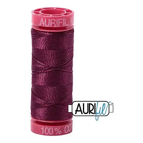 Aurifil Mako 12wt Cotton 50 m 54 yd. spool - 4030 Plum