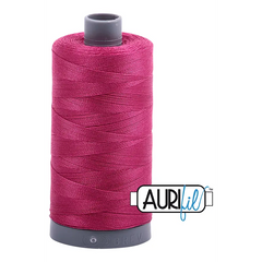 Aurifil Mako 28wt Cotton 750 m 820 yd. spool - 1100 Red Plum