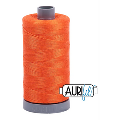 Aurifil Mako 28wt Cotton 750 m 820 yd. spool - 1104 Neon Orange