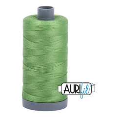 Aurifil Mako 28wt Cotton 750 m 820 yd. spool - 1114 Grass Green