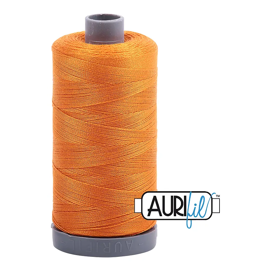 Aurifil Mako 28wt Cotton 750 m 820 yd. spool - 1133 Bright Orange
