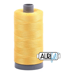 Aurifil Mako 28wt Cotton 750 m 820 yd. spool - 1135 Pale Yellow
