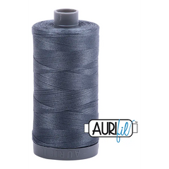 Aurifil Mako 28wt Cotton 750 m 820 yd. spool - 1158 Medium Grey