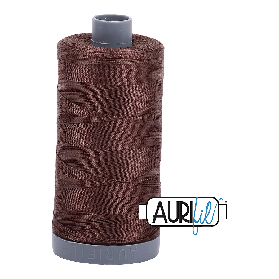Aurifil Mako 28wt Cotton 750 m 820 yd. spool - 1285 Medium Bark