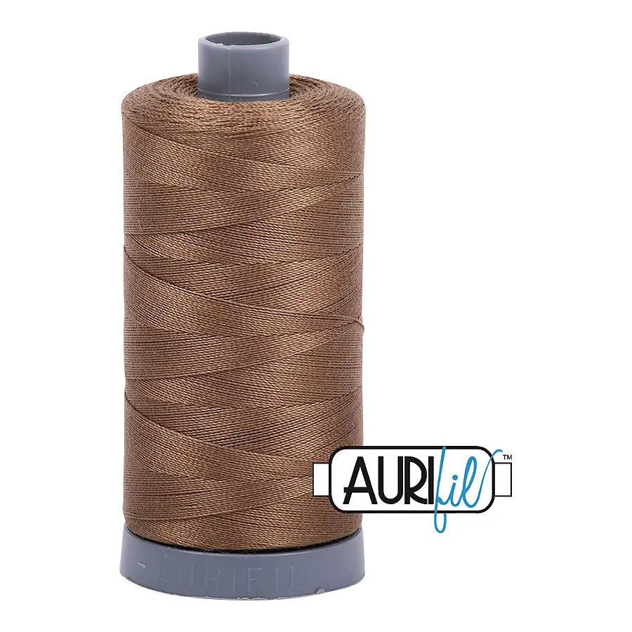Aurifil Mako 28wt Cotton 750 m 820 yd. spool - 1318 Dark Sandstone