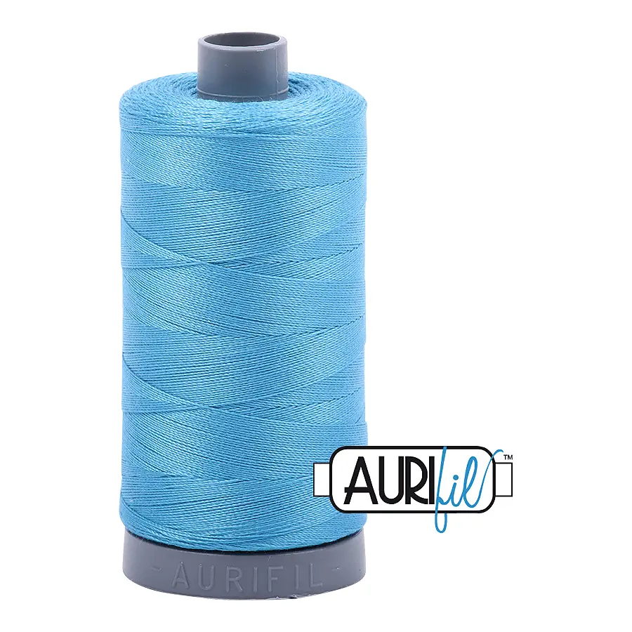 Aurifil Mako 28wt Cotton 750 m 820 yd. spool - 1320 Bright Teal