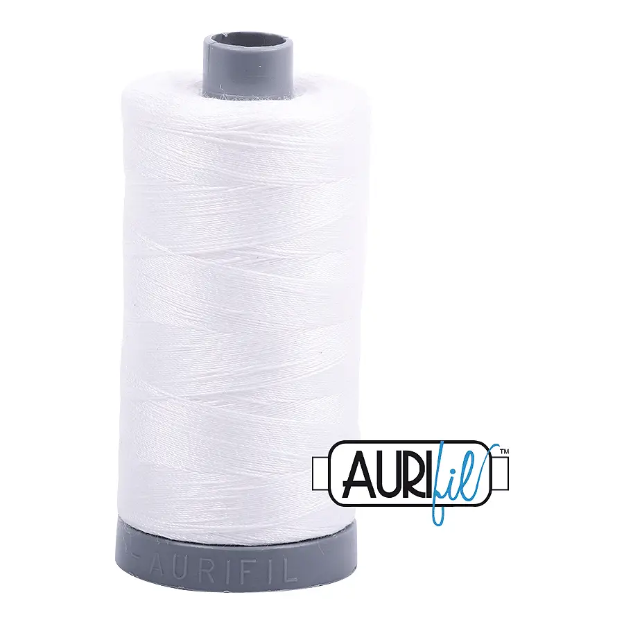 Aurifil Mako 28wt Cotton 750 m 820 yd. spool - 2021 Natural White
