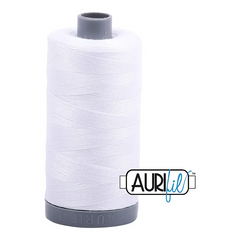 Aurifil Mako 28wt Cotton 750 m 820 yd. spool - 2024 White