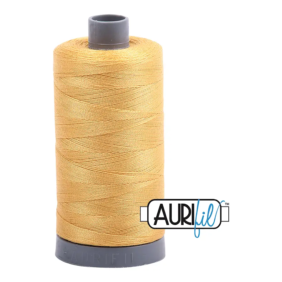 Aurifil Mako 28wt Cotton 750 m 820 yd. spool - 2134 Spun Gold