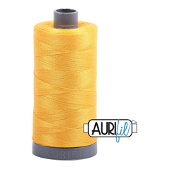 Aurifil Mako 28wt Cotton 750 m 820 yd. spool - 2135 Yellow