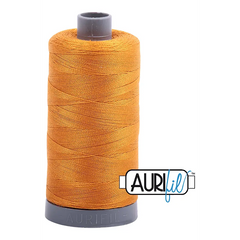 Aurifil Mako 28wt Cotton 750 m 820 yd. spool - 2140 Orange Mustard