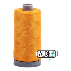 Aurifil Mako 28wt Cotton 750 m 820 yd. spool - 2145 Yellow Orange