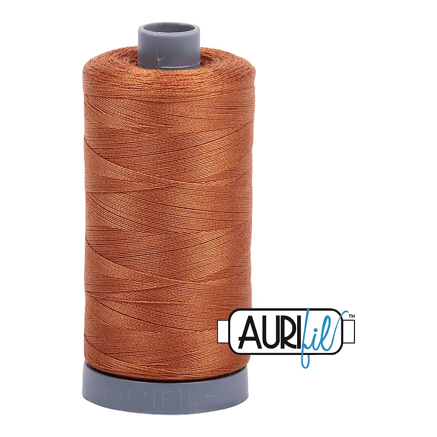 Aurifil Mako 28wt Cotton 750 m 820 yd. spool - 2155 Cinnamon