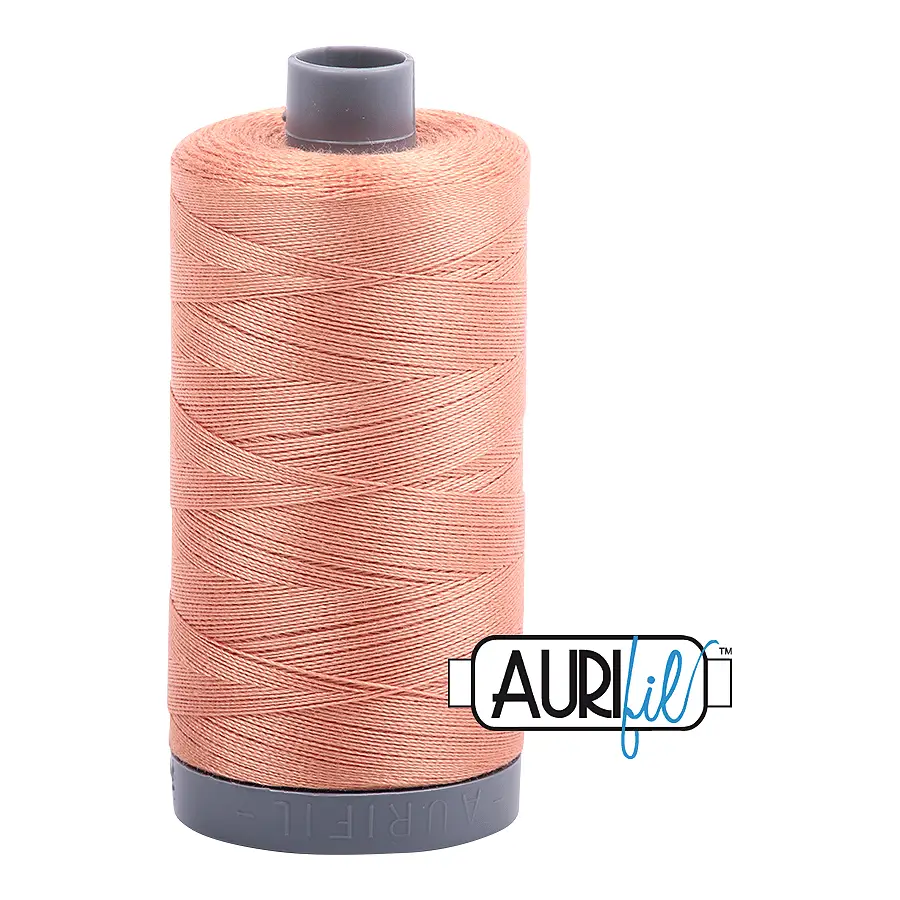 Aurifil Mako 28wt Cotton 750 m 820 yd. spool - 2215 Peach