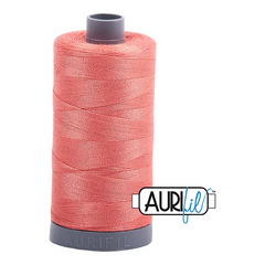 Aurifil Mako 28wt Cotton 750 m 820 yd. spool - 2225 Salmon