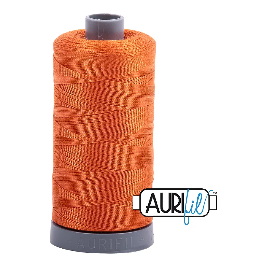 Aurifil Mako 28wt Cotton 750 m 820 yd. spool - 2235 Orange