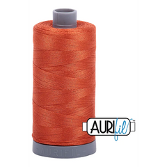 Aurifil Mako 28wt Cotton 750 m 820 yd. spool - 2240 Rusty Orange