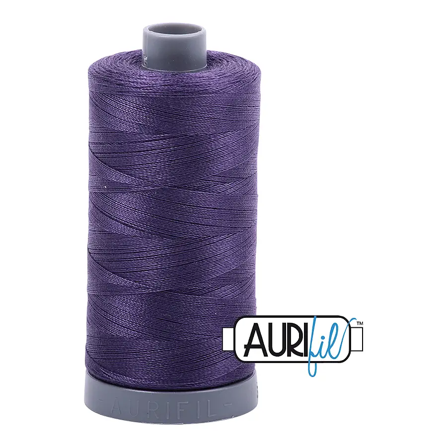 Aurifil Mako 28wt Cotton 750 m 820 yd. spool - 2581 Dark Dusty Grape