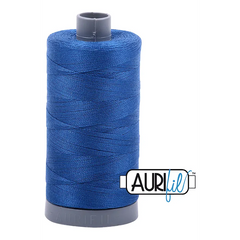 Aurifil Mako 28wt Cotton 750 m 820 yd. spool - 2735 Medium Blue