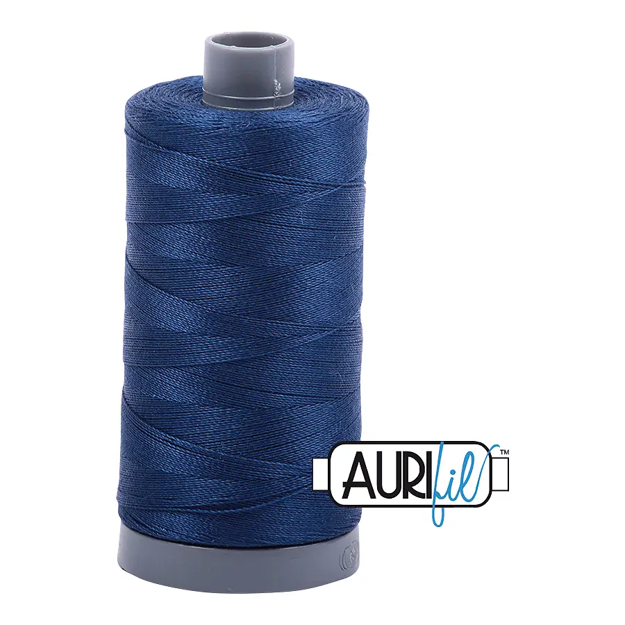 Aurifil Mako 28wt Cotton 750 m 820 yd. spool - 2783 Medium Delft Blue