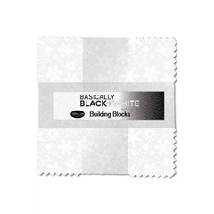 Basically Black & White Building Block 10 inch Squares