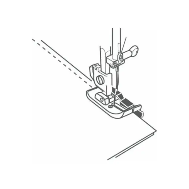Bernette Patchwork Presser Foot with Guide - Snap On