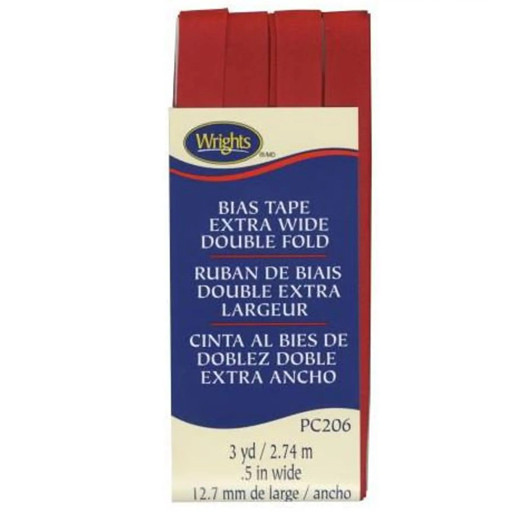 Bias Tape X Wide Double Fold Scarlet - Bias Tape