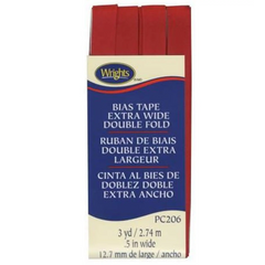 Bias Tape X Wide Double Fold Scarlet - Bias Tape