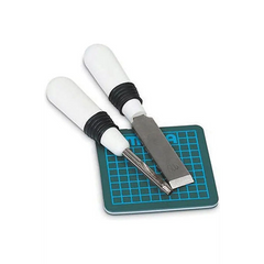 BUTTONHOLE CUTTER 3 PIECE SET KEYHOLESTRAIGHTCUTTER/MAT