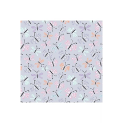 Butterflies Flannel Light Purple - 89221101B-02