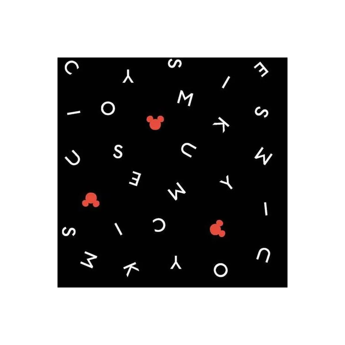 Disney - Mickey Text Toss - Black