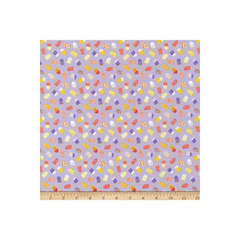 Fabric, Camelot Fabrics - Floral Ice Pop Toss - Lilac