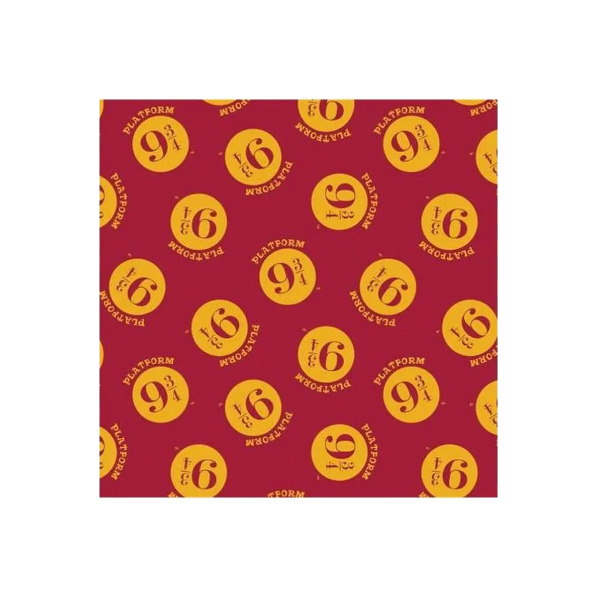 Harry Potter Burgundy Platform 9 3/4 Flannel