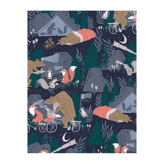Fabric, Dear Stella - Night Ride Galaxy Blueberry