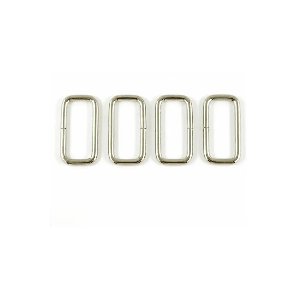 Emmaline Rectangular Rings 1 inch: 4 Pack