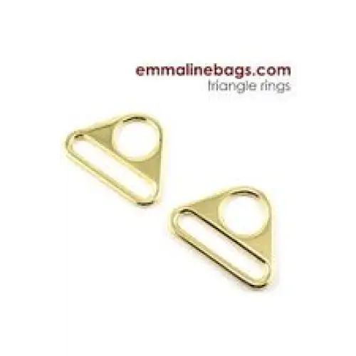 Emmaline, Triangle Rings: 1" 25 mm 2 Pack