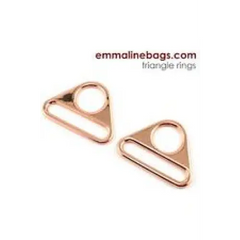Emmaline, Triangle Rings: 1" 25 mm 2 Pack