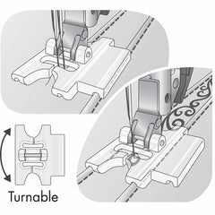 PFAFF® Pintuck Foot with Decorative Stitch Guide