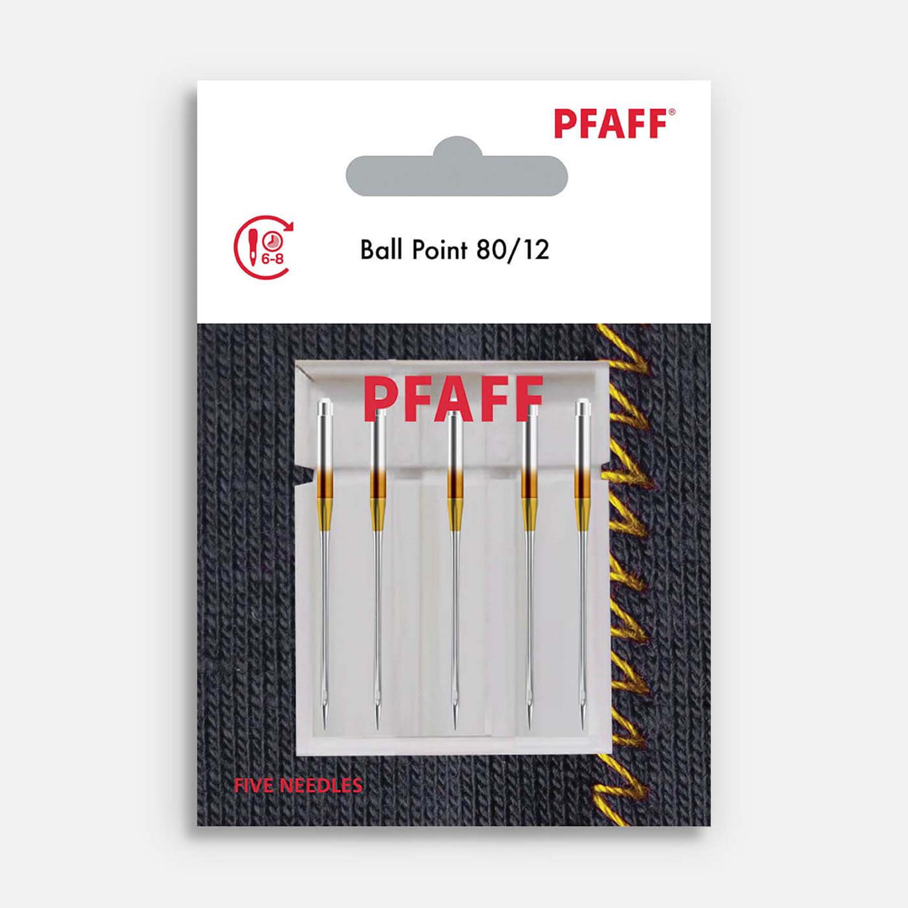 PFAFF® Ball Point Needles Size 80/12 5-Pack