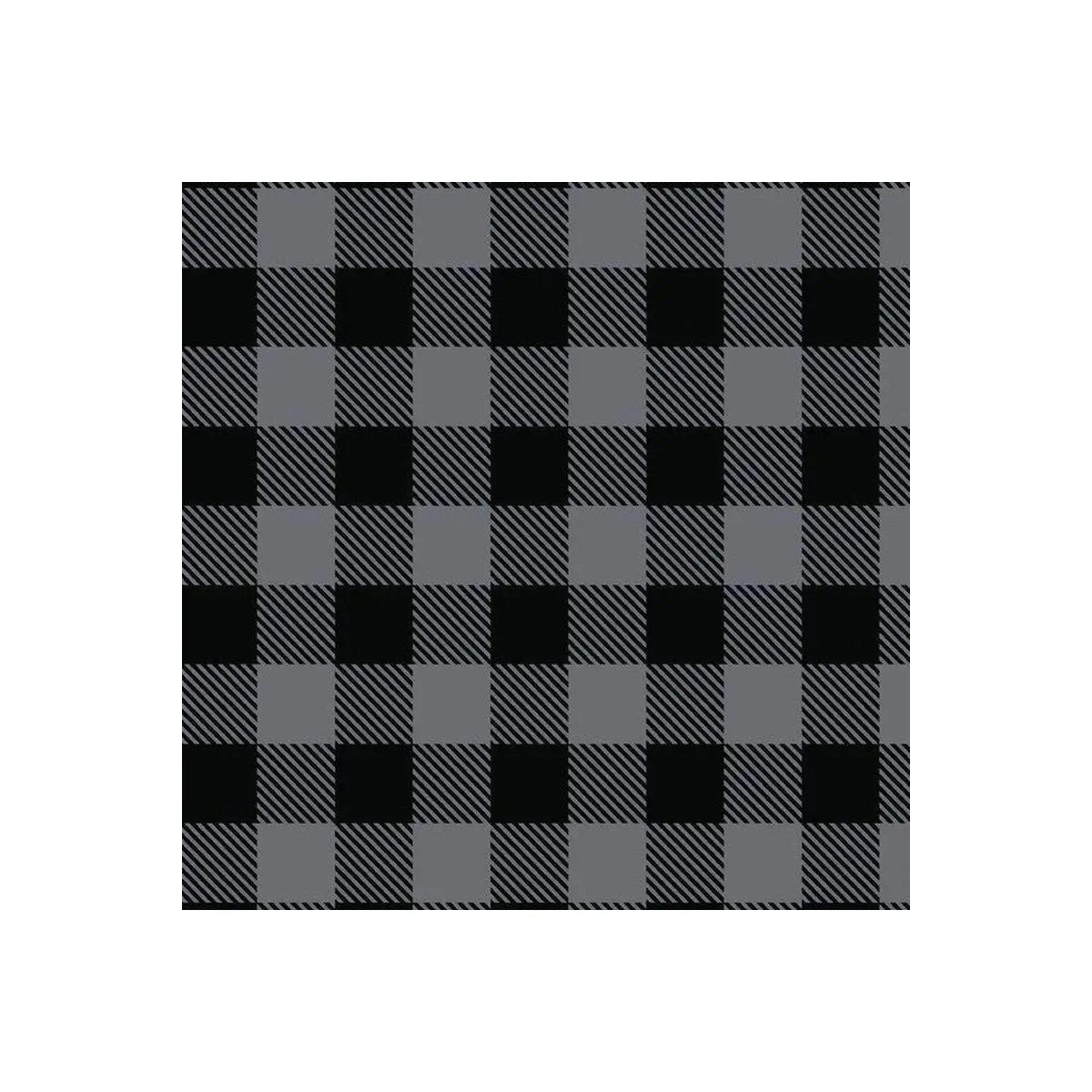Buffalo Plaid Flannel Charcoal - 2150015B-03