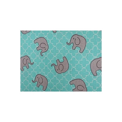 Fabric Creations Aqua Elephant 100% Cotton
