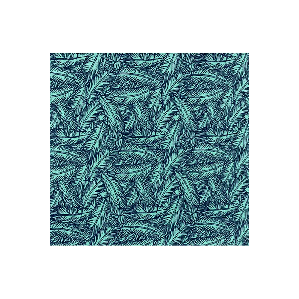 Fabric Creations Navy Feather 100% Cotton