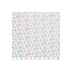 Fabric Creations, White with Pink, Purple and Blue Water Drops