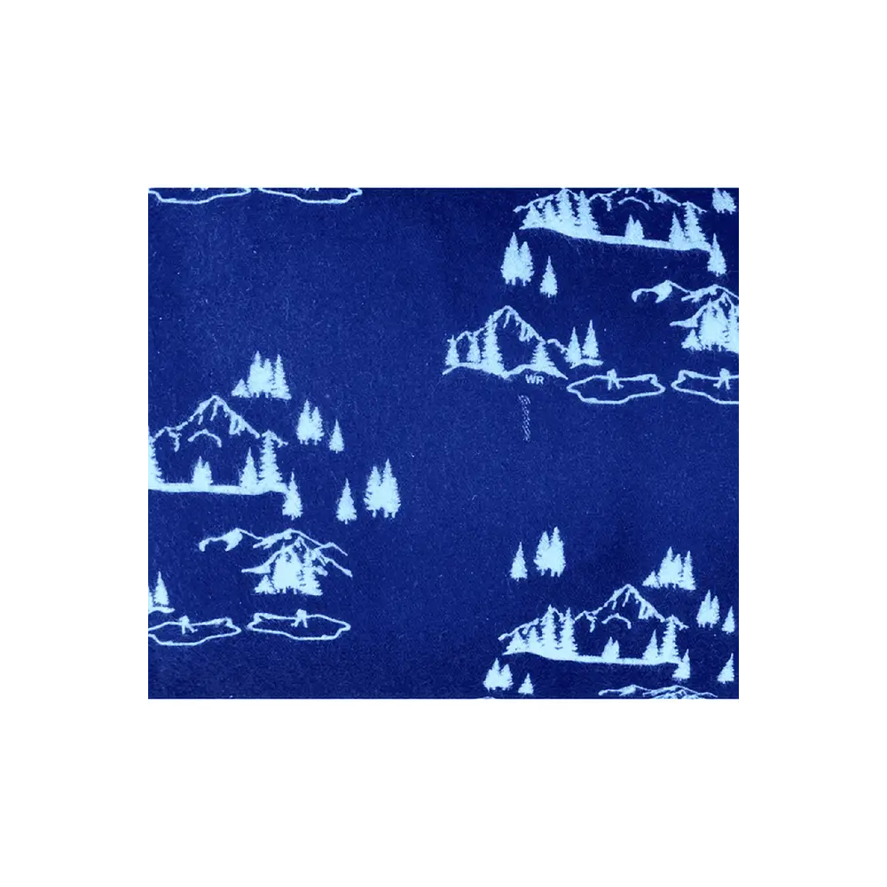 Printed Mountain Flannel Navy 11-0043-2384