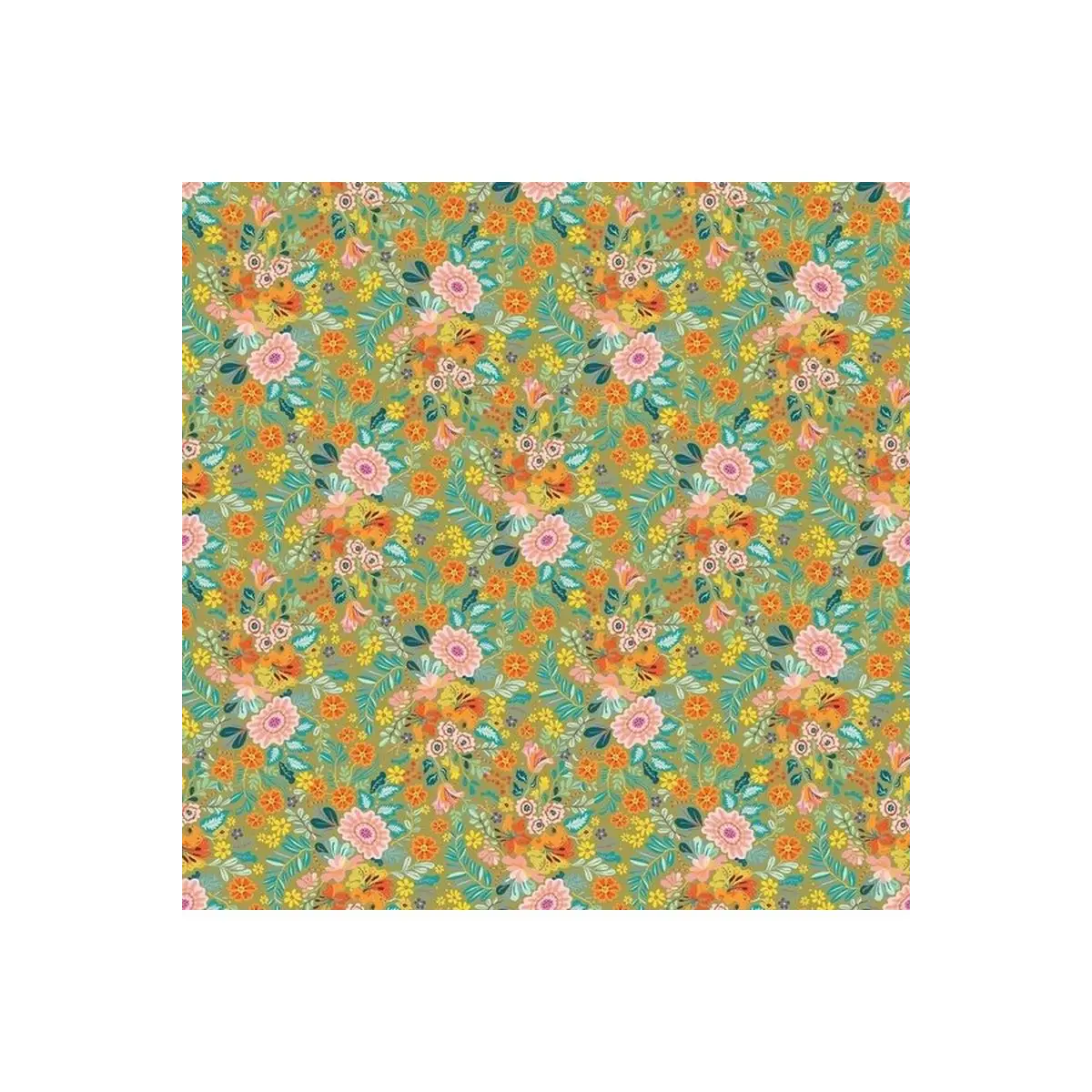 Fabric, Kindred Sketches Floral - 90526 - Figo