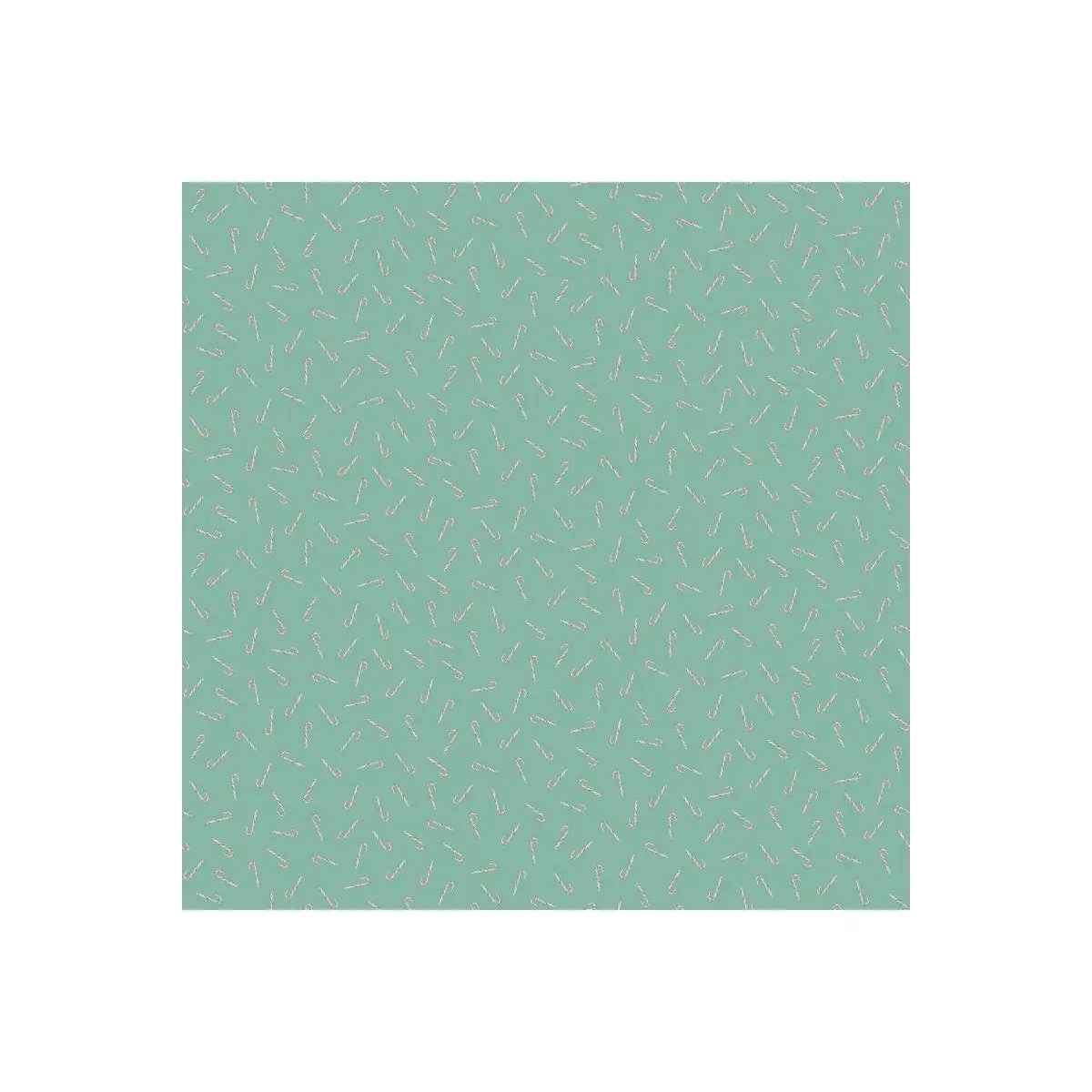 Fabric, Figo, Noel Candy Canes - Red, Green - 90515