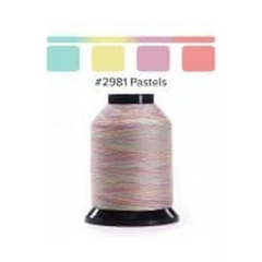 Finesse Quilting Thread - Variegated 1500yds/1371m Polyester 50wt/3ply